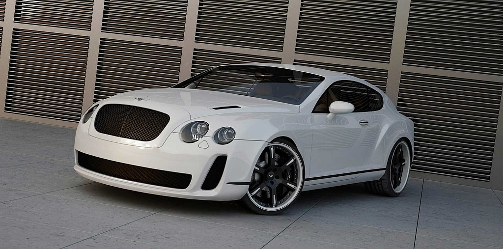 BentleyContinental GT mit 21 Zoll 6Sporz² Felgen und Leistungss